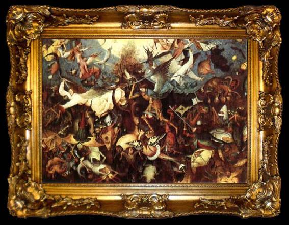 framed  Pieter Bruegel The Fall of the Rebel Angels, ta009-2